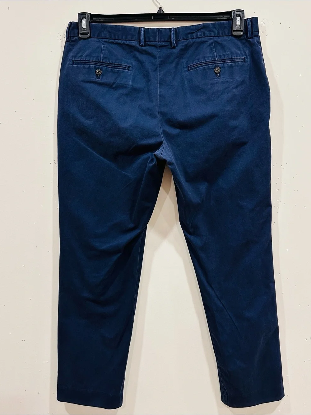 J. Crew Bowery Pants‎ Mens 36x30 Tag 36x28 Blue Slim Stretch Cotton Casual Pants